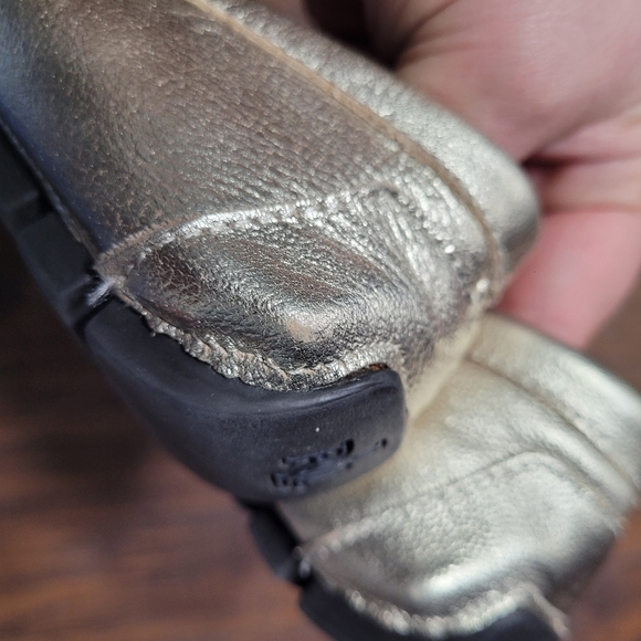 Lauren Ralph Lauren Metallic Leather Cadance Driving Loafers size 5.5 - Picture 7 of 10